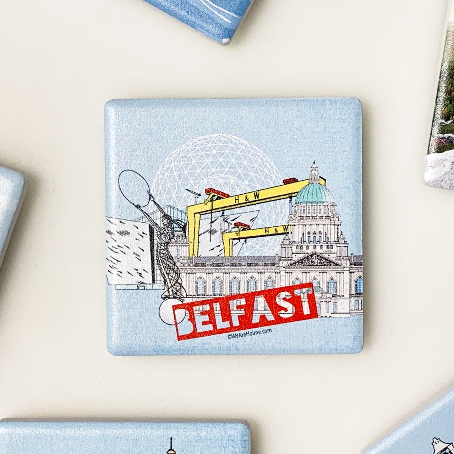 HLM Ceramic Fridge Magnet - Belfast